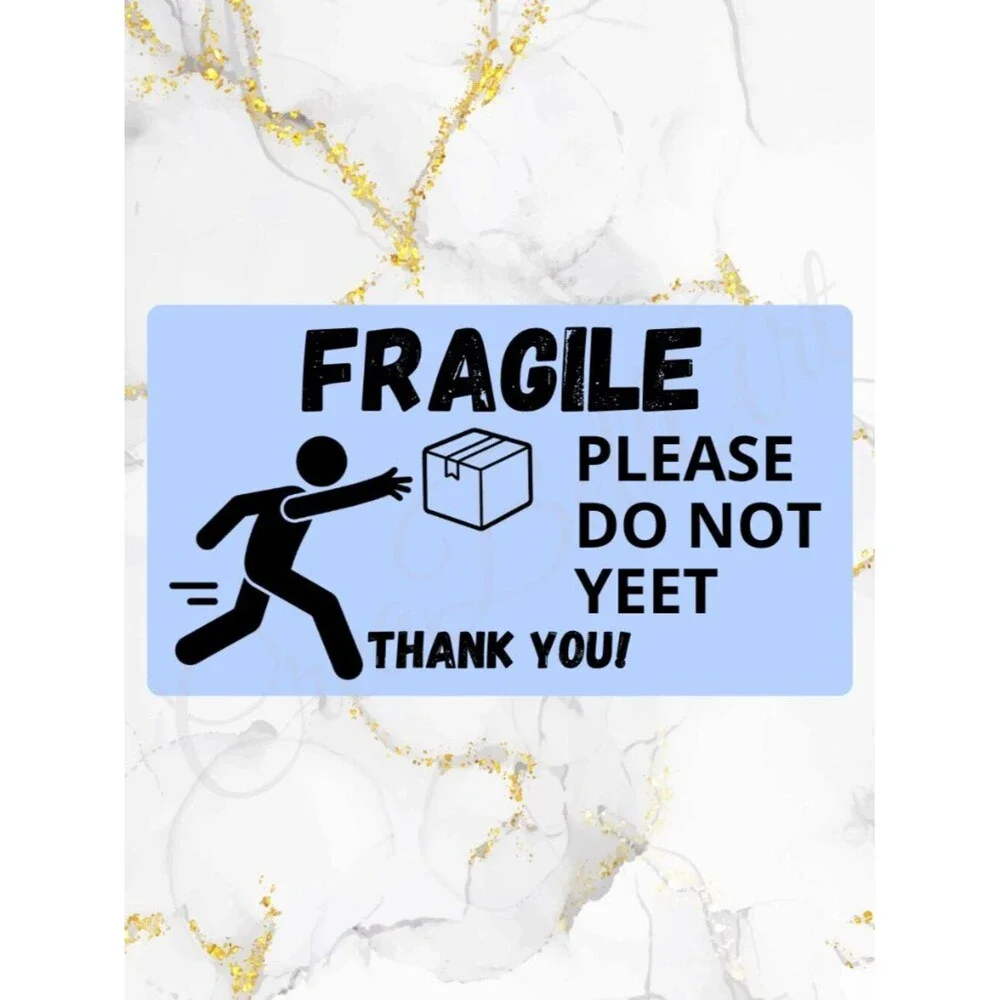 100 Fragile Stickers for Packaging | Small Business Labels